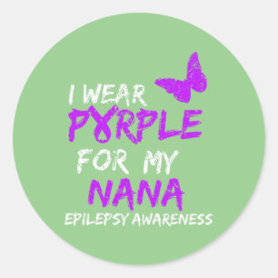Adesivo Redondo Epilepsia Eu Visto Roxo Para Minha Fita Nana 1