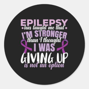 Adesivo Redondo Epilepsia Guerreira Púrpura Fita Epilepsia Sensibi