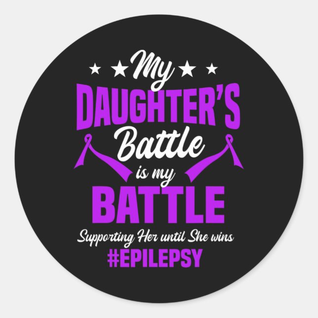 Adesivo Redondo Epilepsia Sensibilização Fita Convulsão Pai Gordur (Frente)