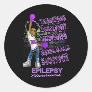 Adesivo Redondo Epilepsia Sensibilização Melanina Mulheres Negras 