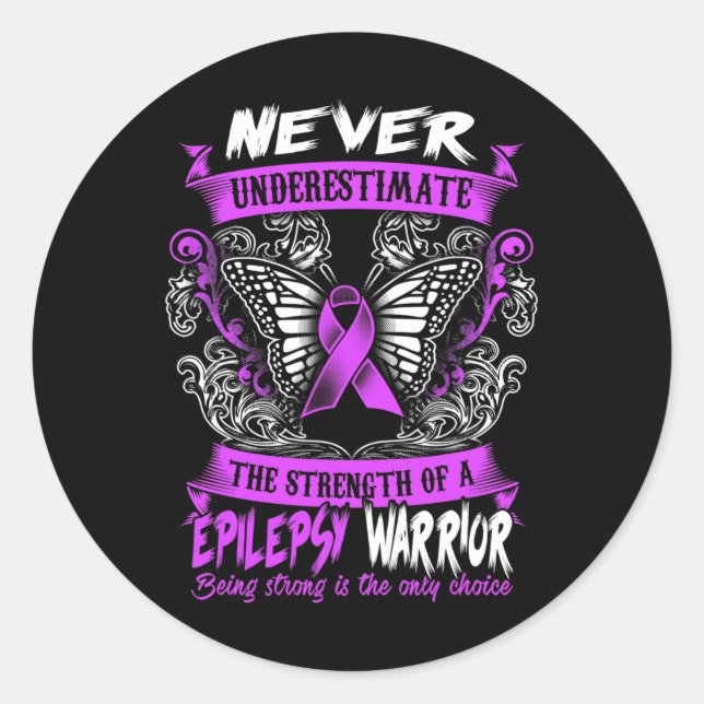 Adesivo Redondo Epilepsy Awareness Epilepsy Awareness Day Disease  (Frente)