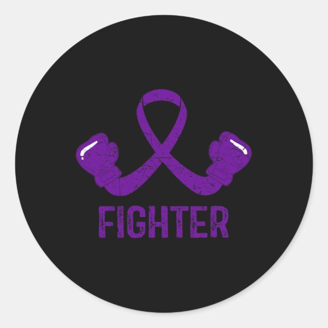 Adesivo Redondo Epilepsy Awareness Fighter  (Frente)