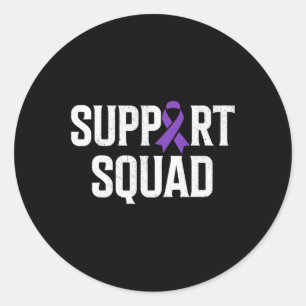 Adesivo Redondo Epilepsy Warrior Suporta Esquadrão Suporte Epileps