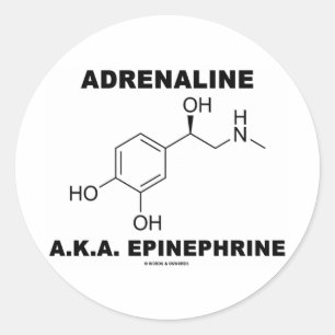 Adesivo Redondo Epinefrina da adrenalina A.K.A. (química)