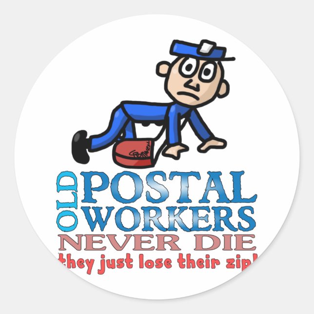 Adesivo Redondo Epitáfio Postal (Frente)