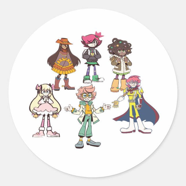 Adesivo Redondo epíteto apagado (Frente)