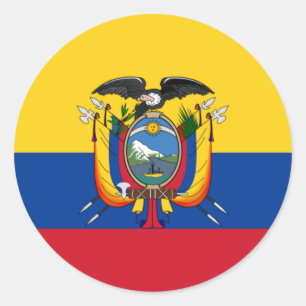 Adesivo Redondo Equador