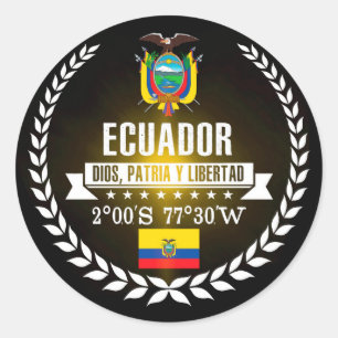 Adesivo Redondo Equador