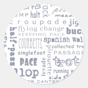 Adesivo Redondo Equinos