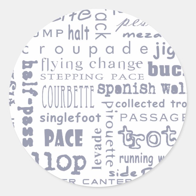 Adesivo Redondo Equinos (Frente)