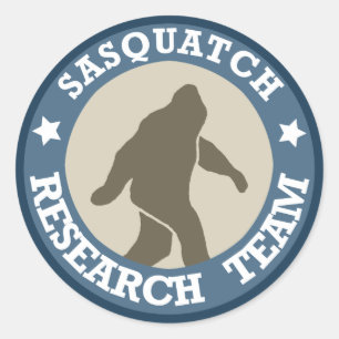 Adesivo Redondo Equipa de investigação de Sasquatch