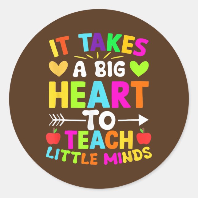 Adesivo Redondo Equipamento de Professora para Apreciação de Profe (Frente)