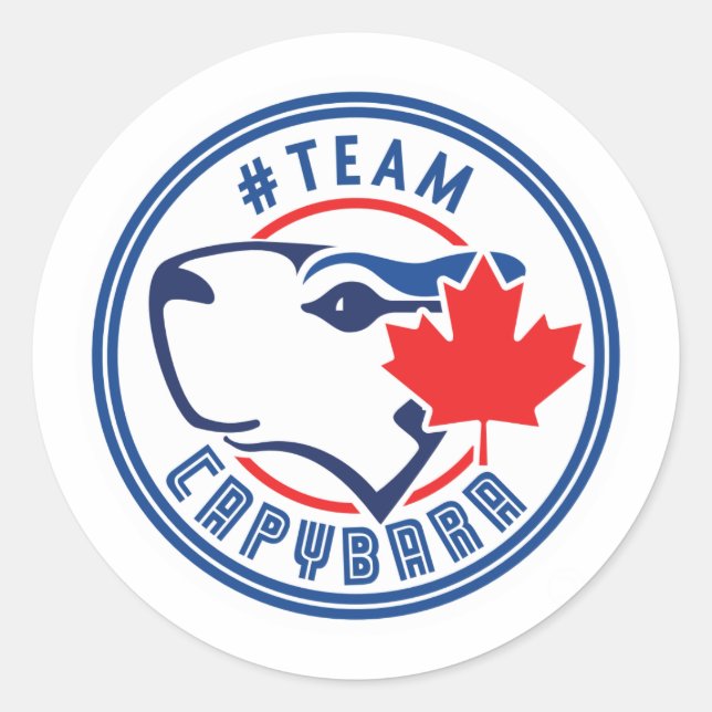 Adesivo Redondo Equipe Capybara Stickers (Frente)