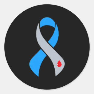 Adesivo Redondo Equipe de Apoio Conscientização sobre Diabetes Tip