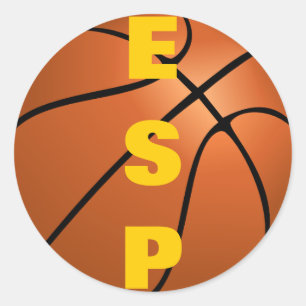 Adesivo Redondo Equipe de basquetebol espanha