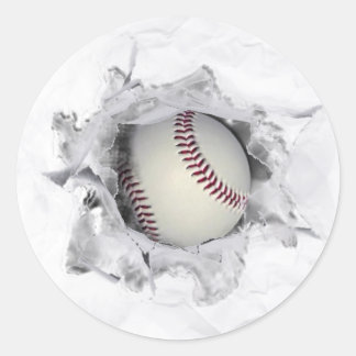 Adesivo Redondo Equipe de beisebol