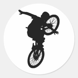 Adesivo Redondo Equipe de Bicicleta de Motocross Esportes Freestyl
