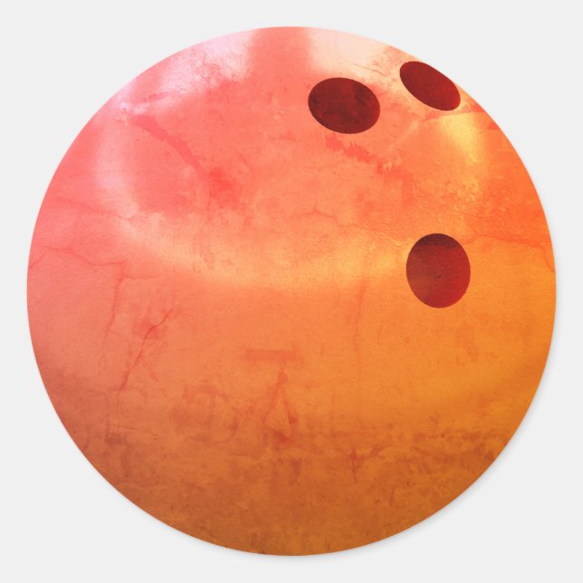 Adesivo Redondo Equipe de bola de boliche (Frente)