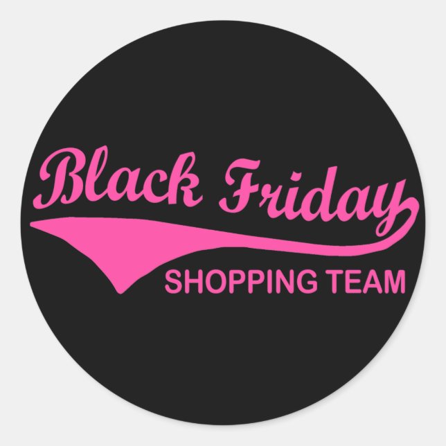 Adesivo Redondo Equipe de Compro Black Friday (Frente)