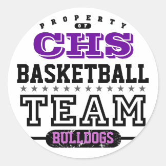 Adesivo Redondo Equipe de esporte escolar