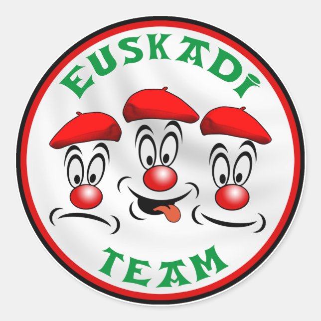 Adesivo Redondo equipe de euskadi (Frente)