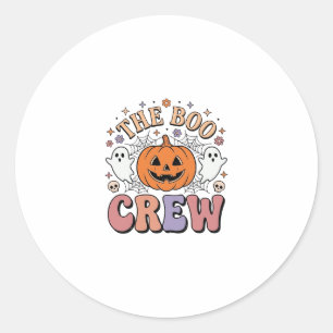 Adesivo Redondo Equipe de Fantasmas de Halloween Fofo Assustador V