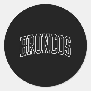 Adesivo Redondo Equipe de Fãs Espírito Escolar Broncos de Volta à 