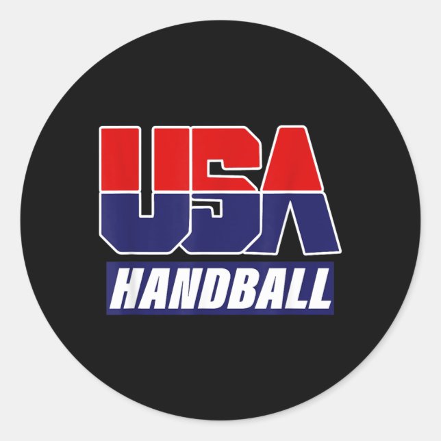 Adesivo Redondo Equipe de Handebol 2021 EUA (Frente)