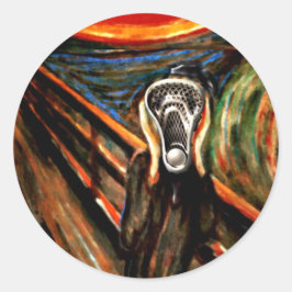 Adesivo Redondo Equipe de Lacrosse