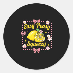 Adesivo Redondo Equipe de Limonada Fácil Peasy Lemon Squeezy Diver