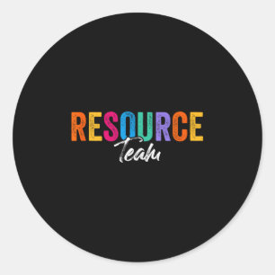 Adesivo Redondo Equipe De Recursos Professora Especial De Educação