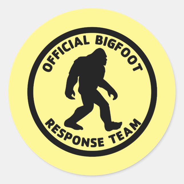 Adesivo Redondo Equipe de resposta Bigfoot (Frente)