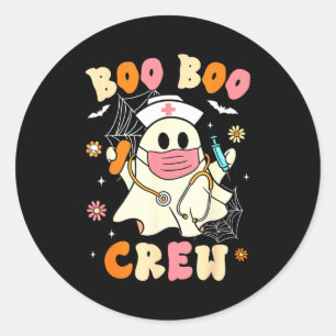 Adesivo Redondo Equipe enfermeira da boo boo fabulosa fantasma fof