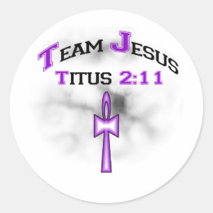 Adesivo Redondo Equipe Jesus Christian Titus 211