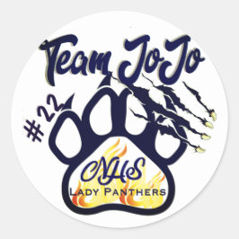 Adesivo Redondo Equipe JoJo Sticker Northshore Lady Panthers Ball