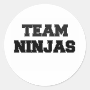 Adesivo Redondo Equipe Ninjas