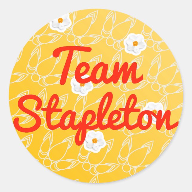 Adesivo Redondo Equipe Stapleton (Frente)