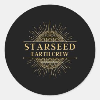 Adesivo Redondo Equipe Starseed Terra Trabalhador da Luz Nova Era