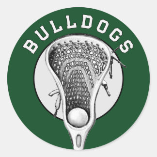Adesivo Redondo Equipe Verde de Lacrosse