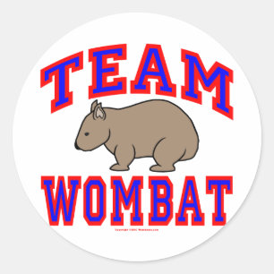 Adesivo Redondo Equipe Wombat VI