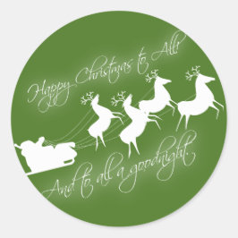 Adesivo Redondo "Era a noite antes do Natal"