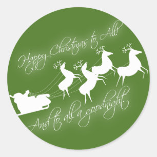 Adesivo Redondo "Era a noite antes do Natal"