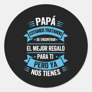 Adesivo Redondo Eres El Mundo Papa Dia Del Padre Regalo