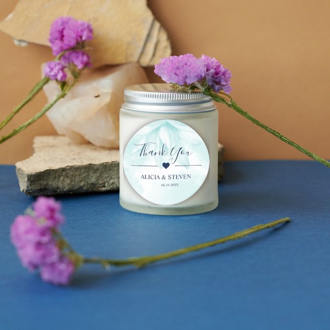 Adesivo Redondo Eretro Magnolia Flower, Obrigado (Criador carregado)