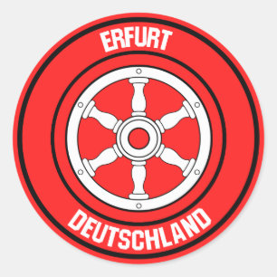 Adesivo Redondo Erfurt Round Emblem