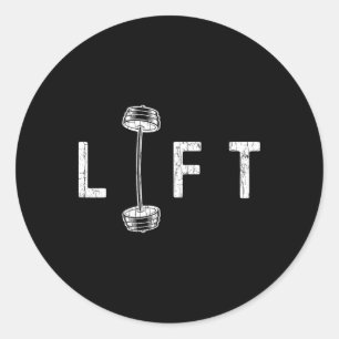 Adesivo Redondo Erga o gráfico motivacional Inspirador Gym Engraça
