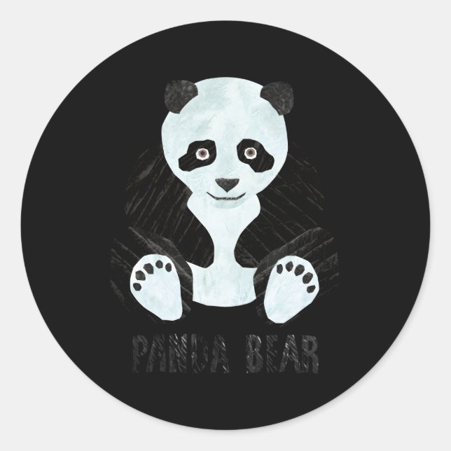 Adesivo Redondo Eric Carle Panda Bear (Frente)