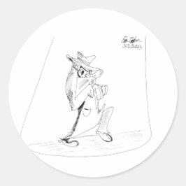 Adesivo Redondo Erica Crooks Comics - sneaky villain man