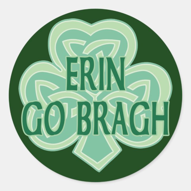 Adesivo Redondo Erin Go Bragh (Frente)