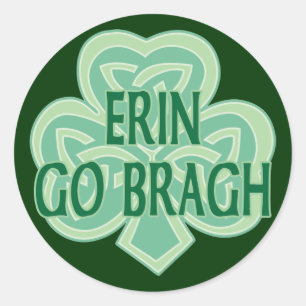 Adesivo Redondo Erin Go Bragh